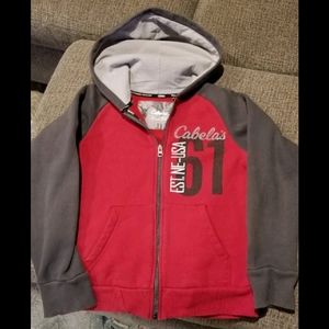 Cabelas Boys Med. Zippered Hoodie